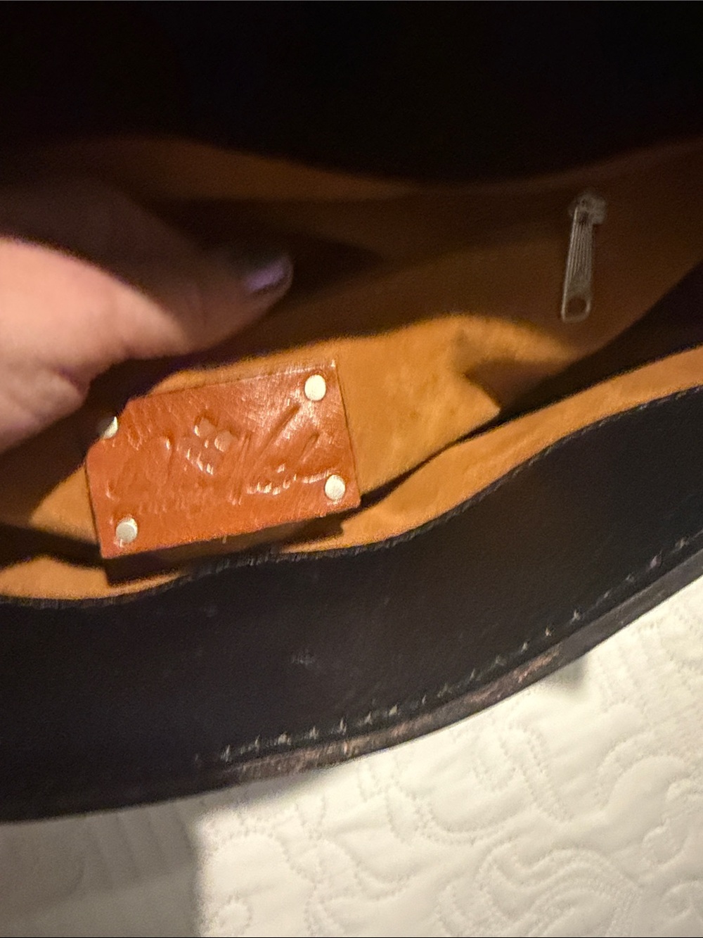 Patricia Nash Embossed Floral Leather Tote Bag - Picture 7 of 8